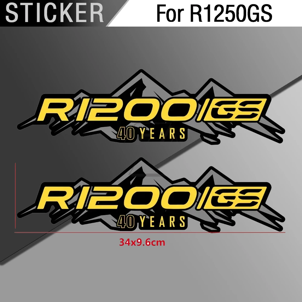 

Подходит для модификации мотоцикла BMW R1200GS и R1250GS, алюминиевая коробка, боковые наклейки из ПВХ черного и желтого цвета