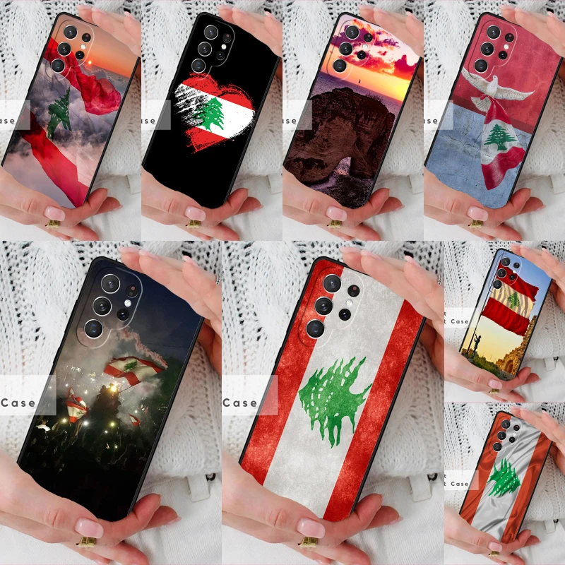Phone Cases Lebanon - غطاء هاتف بتصميم علم لبنان لسامسونج