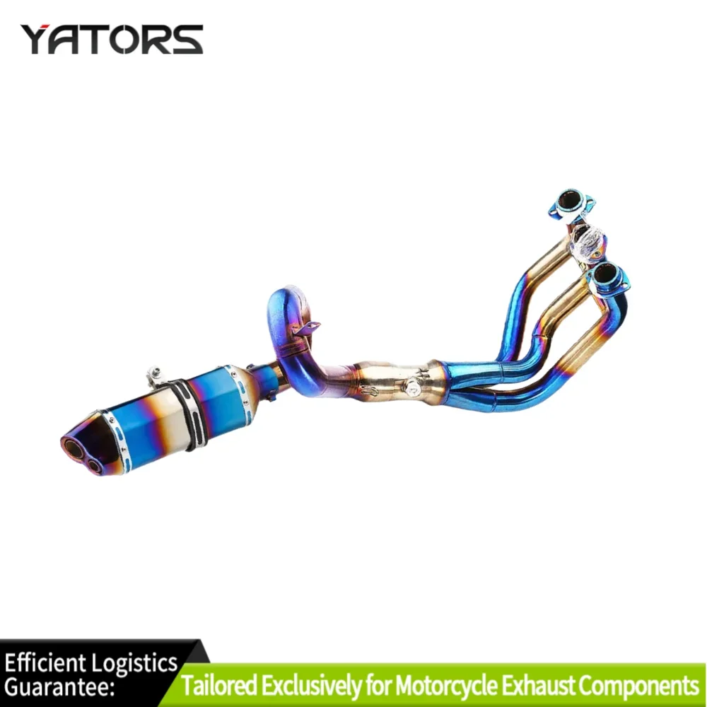 

Exhaust Systems Exhaust 370mm Header Pipe Full System For Yamaha MT09 FZ09 XSR900 Tracer 2014-20 Exhausts Pipes