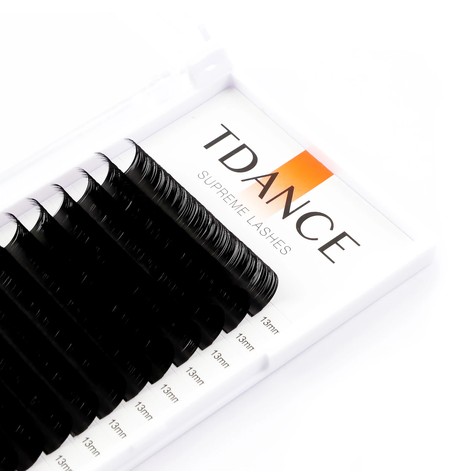 TDANCE 16Rows Classic Lash Dark Black Matte Professionals Soft Natural Faux Eyelash Extension Makeup Beauty Individual Eyelashes