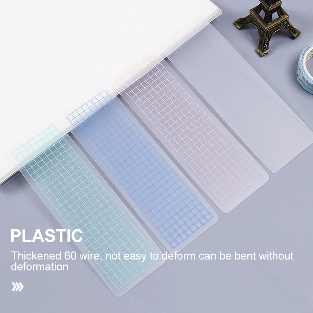

40pcs Tape Boards Green 5x15mm Washi Tape Organizer Rounded Corner 60 Silk Plastic Sample Plates Office Home Storage