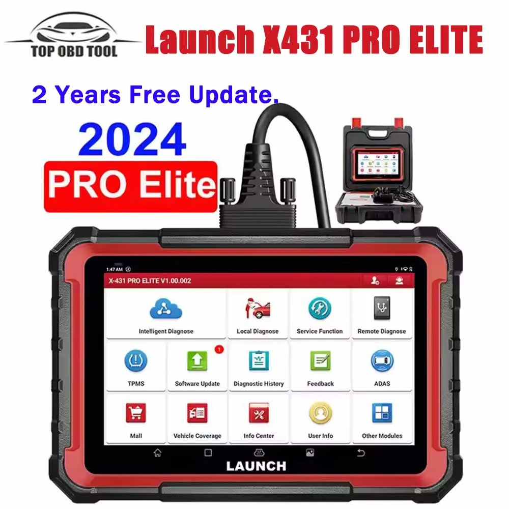 

2024 LAUNCH X431 PRO Elite OBD2 Scanner 2023 New Bidirectional Scan Tool with CANFD DOIP All-in-one Automotive Diagnostic Tool