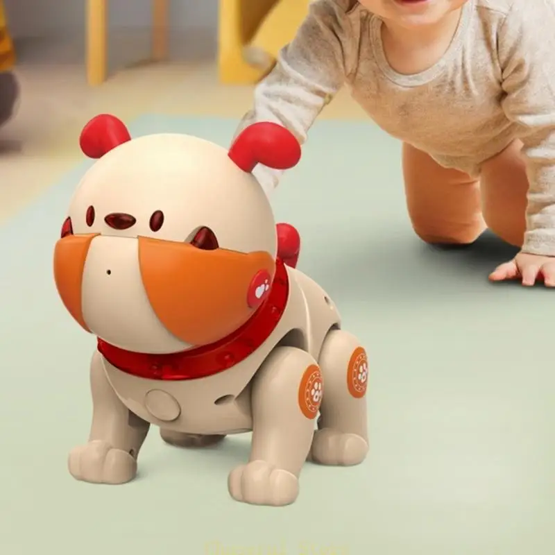 E7ce Children Electric Dance Puppy Music Toy Sound Robot Toy Interactive Robot Robot Gifts voor 1-3 jaar oude baby