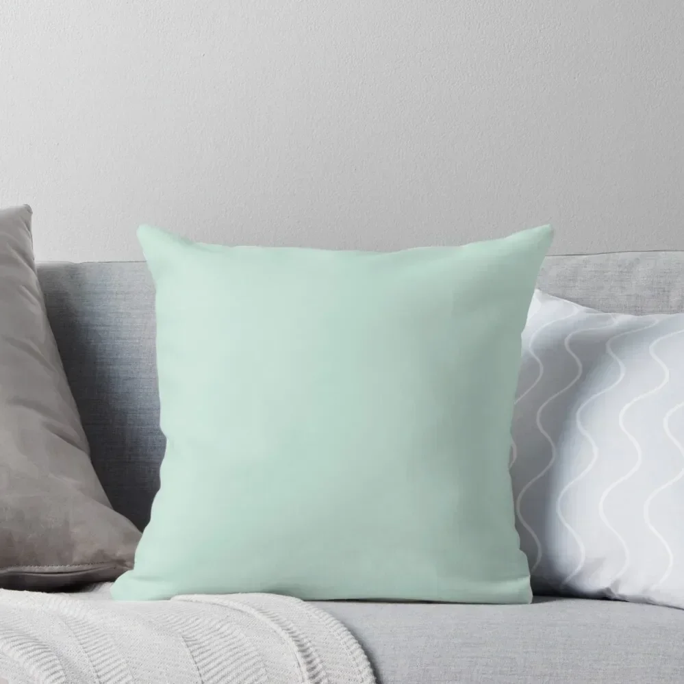 

Light Duck Egg Blue-Green Solid Throw Pillow Sitting Cushion Pillows Aesthetic Sofa Cushions luxury sofa pillows pillow