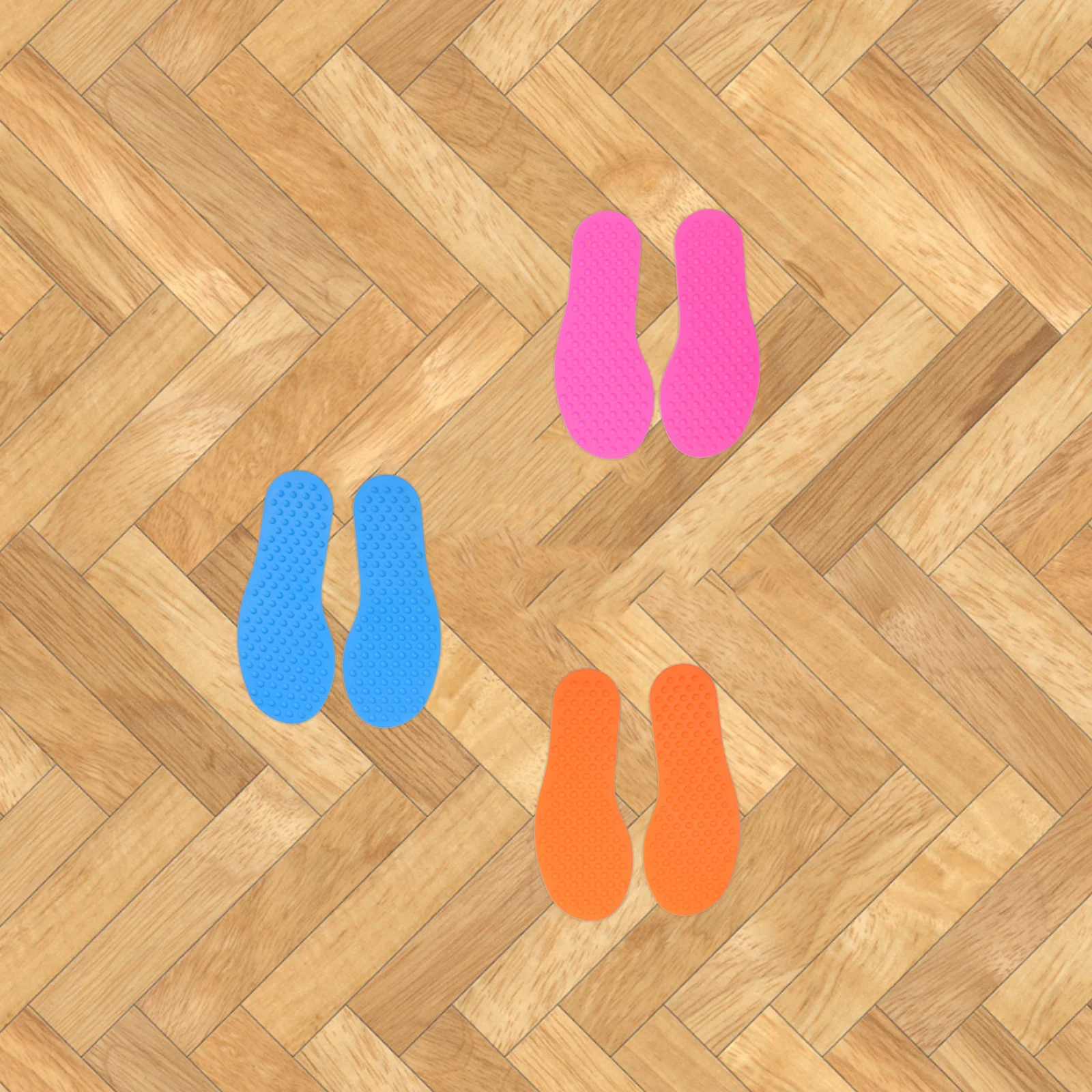 Kinderen buitensport voetvormige markers voor klaslokaal tapijt vloer antislip behendigheidstraining zintuiglijk spelen