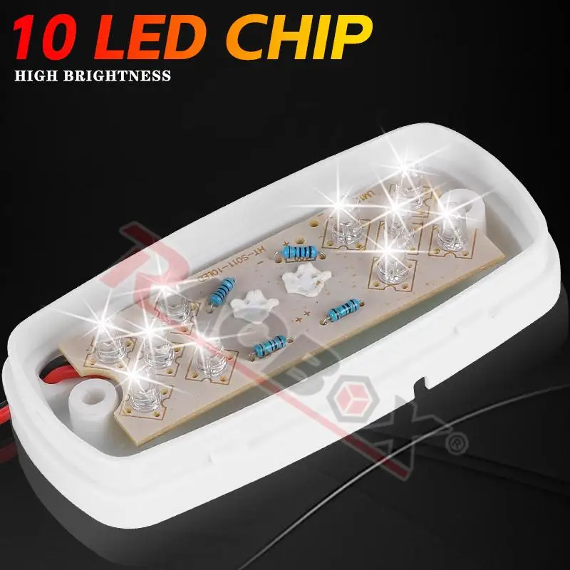 4 بوصة العنبر Led الجانب ماركر مؤشر ضوئي أضواء شاحنة تخييم مقطورة RV VAN مصباح جيد الإضاءة العلوي سقف الكابينة مصابيح تحديد