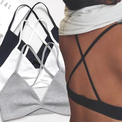 Women Summer Seamless Deep-V Bra Sexy Triangle Thin Bralette Back Tops Breathable Plunge Underwear Tube Vest Top Female Lingerie