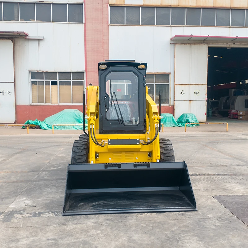 Mini Skid Steer Loader Compact Wheel Loader Multifunctional Construction Machine