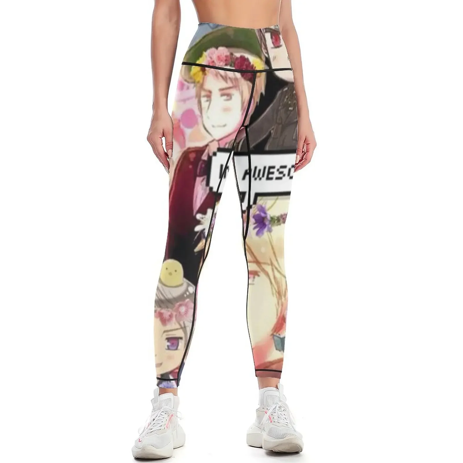 

Hetalia Prussia Aesthetic Leggings Leginsy push up Tight fitting woman Legging sexy woman Clothing fitness Womens Leggings