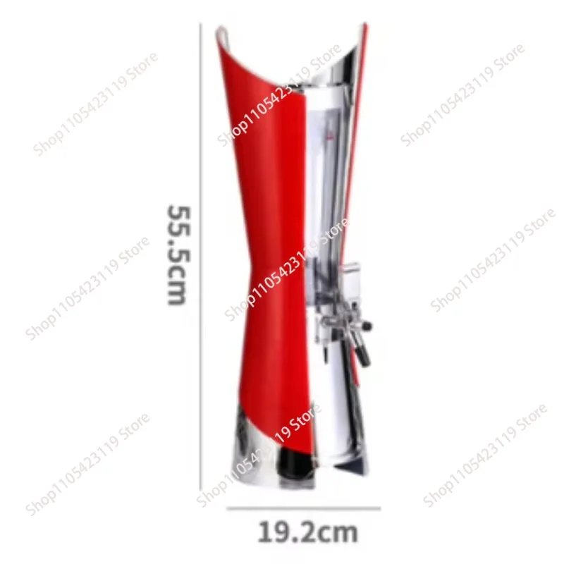 3L Portable Beer Dispenser High-End Commercial Draft Keg Cooler with Faucet, Compatible with  White Keg, for Bar & KTV Use