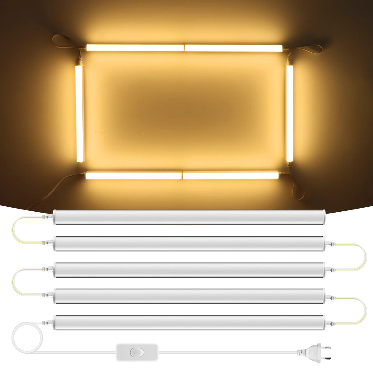 عالية الجودة 50 سنتيمتر T5 LED أنبوب ضوء 15 واط الألومنيوم-المرآب ضوء السقف/مطبخ المنزل تحت إضاءة الخزانة/مصباح الجدار 110 فولت-220 فولت #1