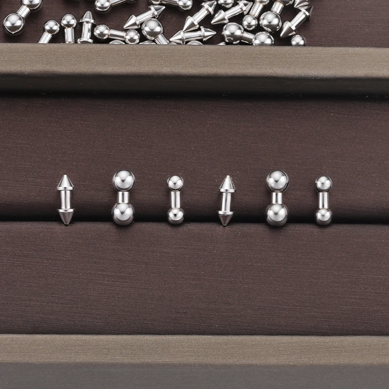 

Stainless Steel Double Headed Pointed Cone Pendants For Jewelry Accessories DIY Necklace Bracelet Hip Hop Punk Integrated Charms
