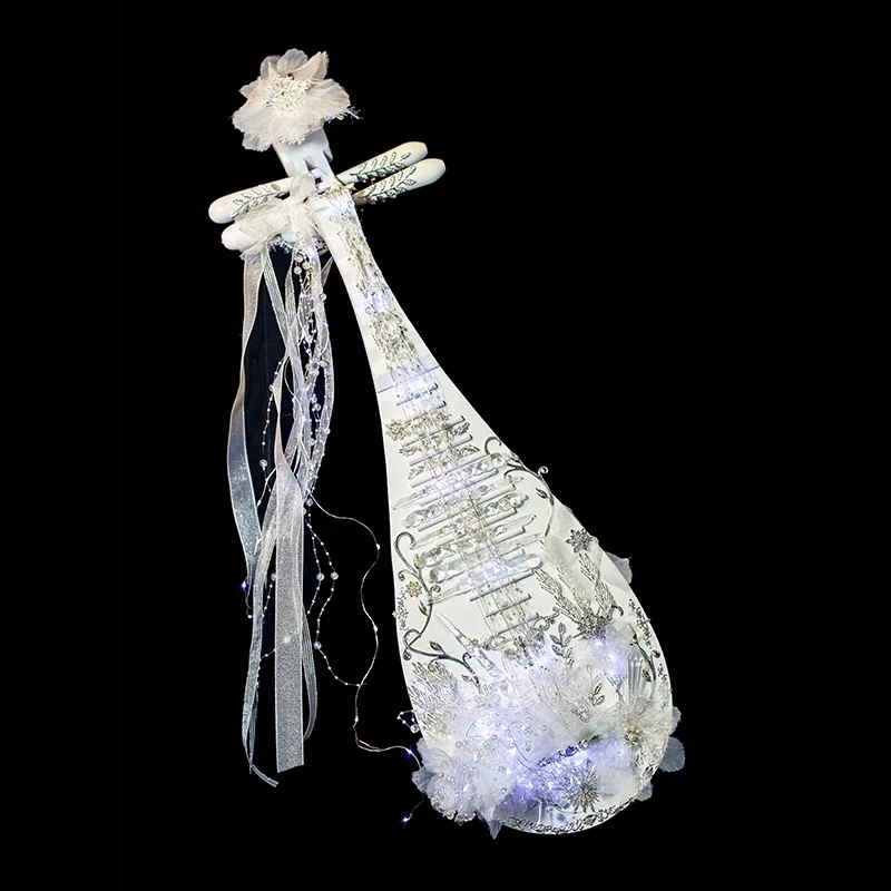 Handmade Chinese style Lolita Hanfu crystal pipa catwalk photography props