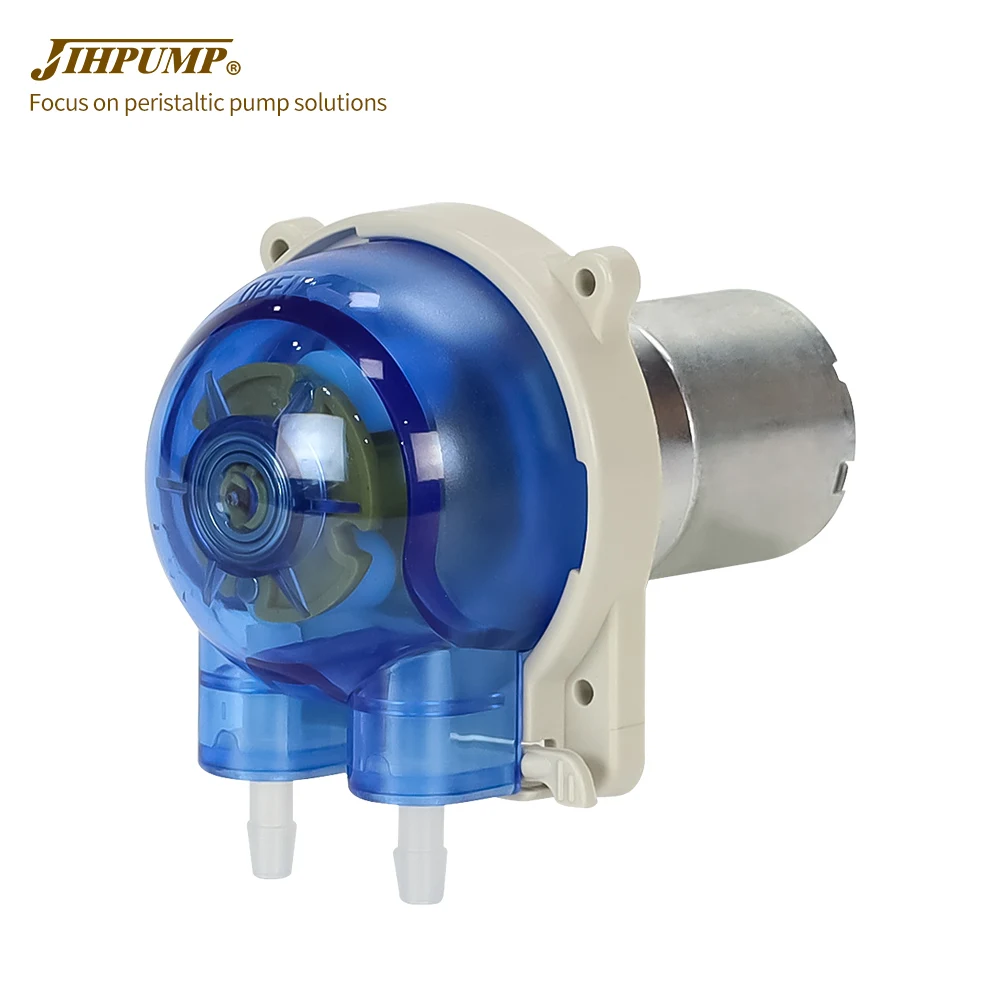 

JIHPUMP 640ml/min DC Mini Peristaltic Pumps 12V 24V With Pump Head For Liquid Dispensing Food Beverage Honey Transmission