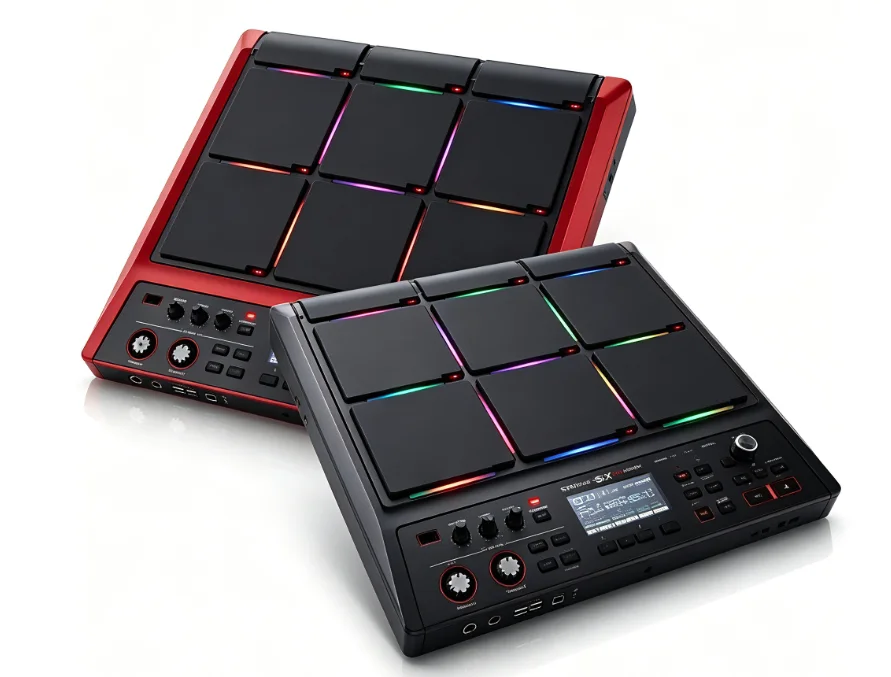 New Portable Electronic Drum Kit Metal Plastic Adjustable Double Layer Sampler Electric SPD30 Melody Loop