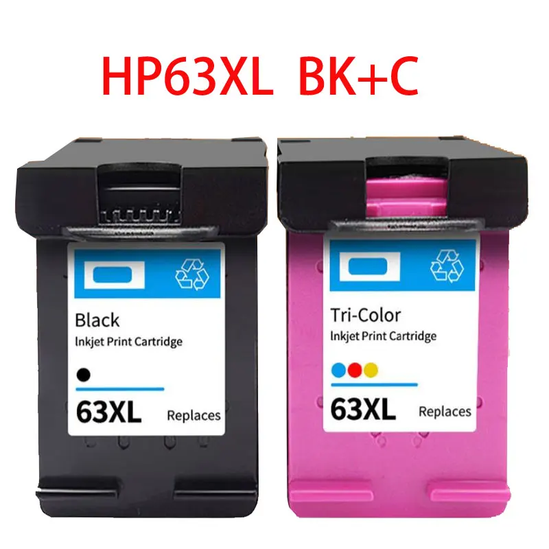 Compatible Ink Cartridge For HP63 63XL 63XXL Deskjet  2138 3630 3632 3634  3636 3637 3638 3639 Envy 4528 Officejet 3830  Printer