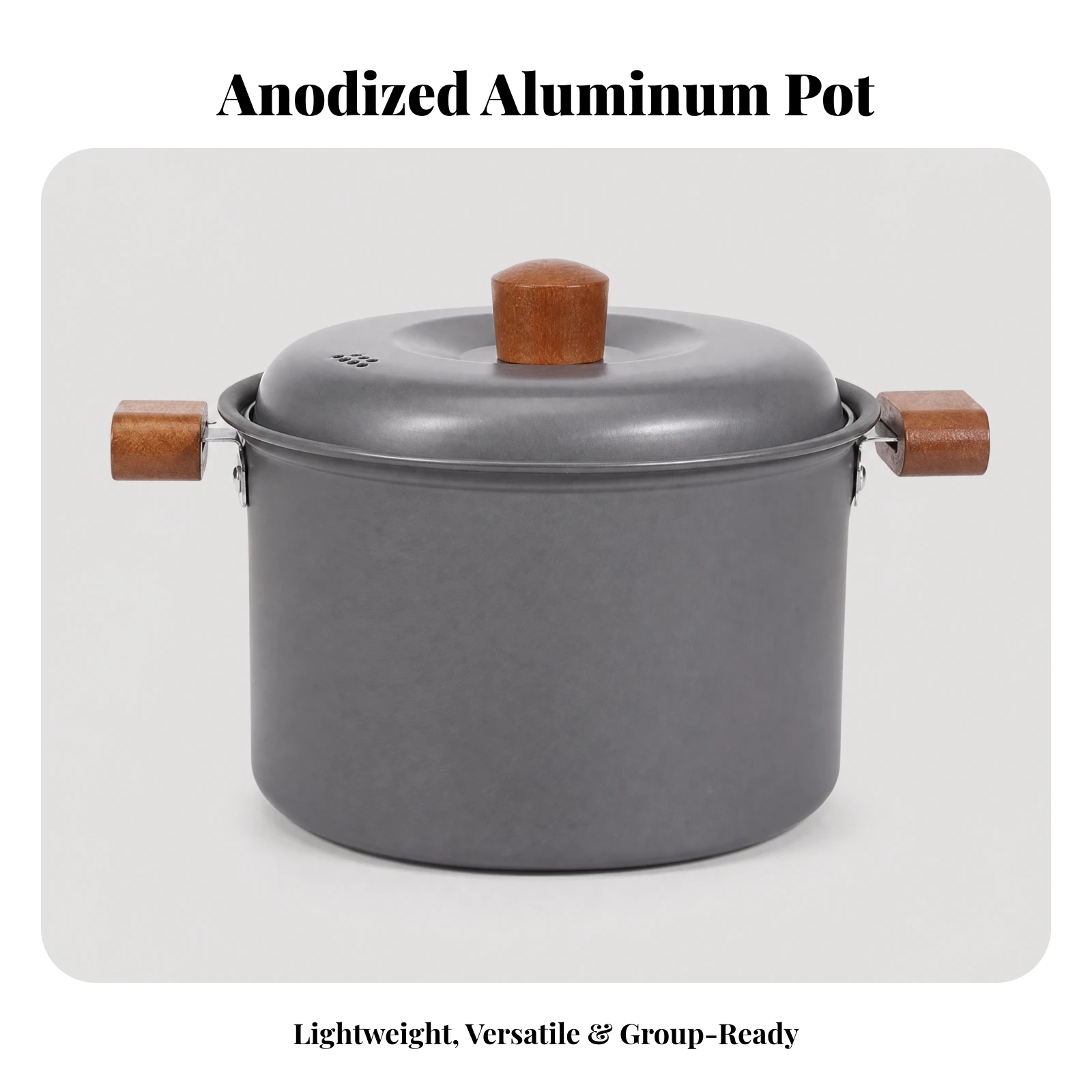 Pot de camping avec couvercle, - Camping Cooking Pot With Lid avis et prix