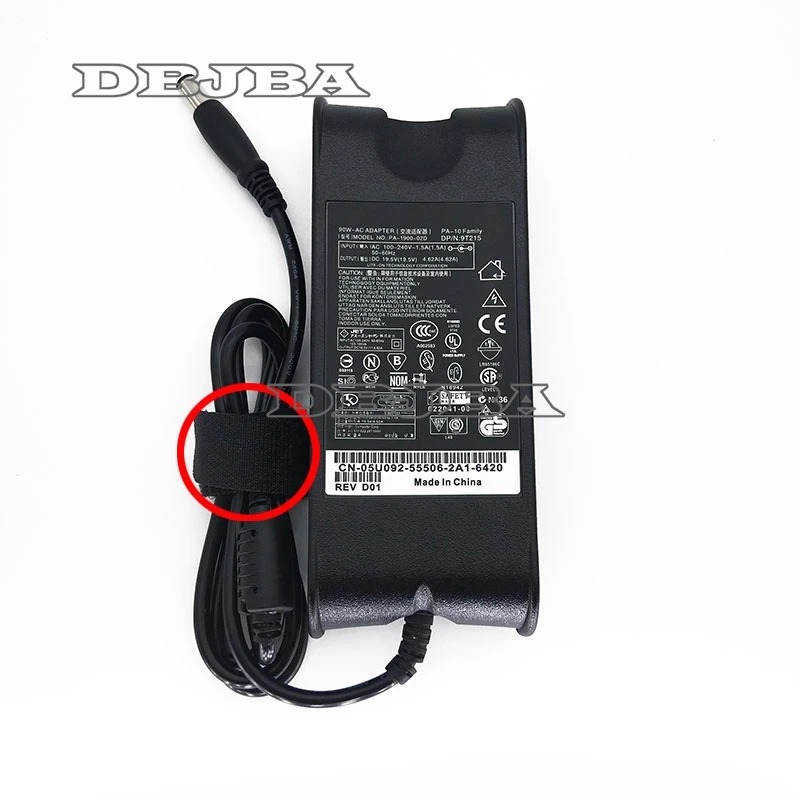 

For 7.4*5.0mm 90W 19.5V 4.62A 9T215 Power AC Adapter Supply for Dell 5U092 2H098 7W104 C2894 310-3399 NADP-90KB PA-10 charger