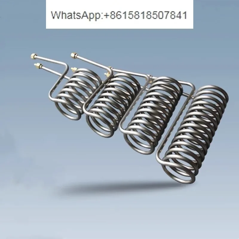 Titanium tube Coil Evaporator for 1P 1.5 2 2.5 3 5P aquarium chiller heat exchanger fish tank in seafood pond