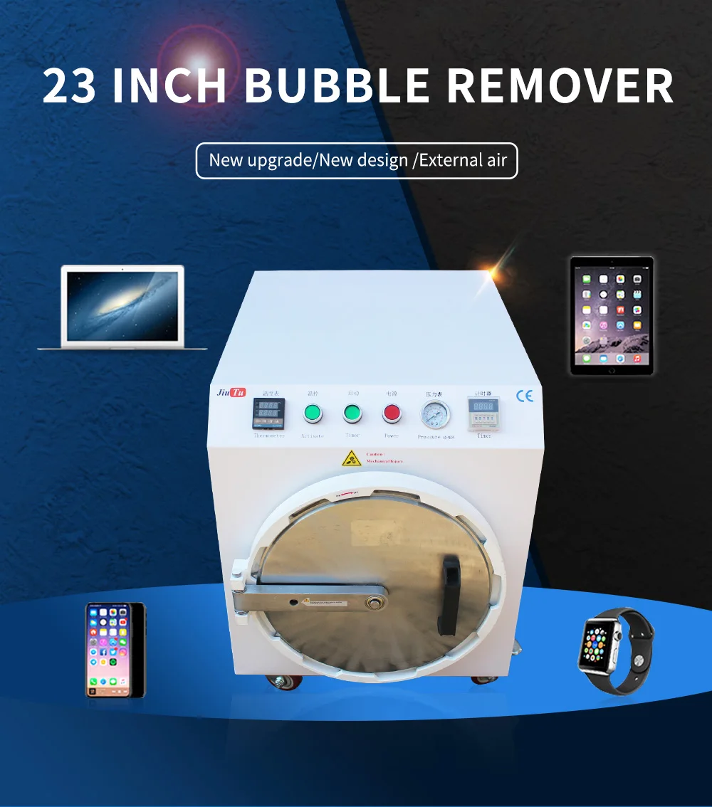 Small Autoclave Single External Pump Vacuum LCD OCA Air Bubble Remove Machine