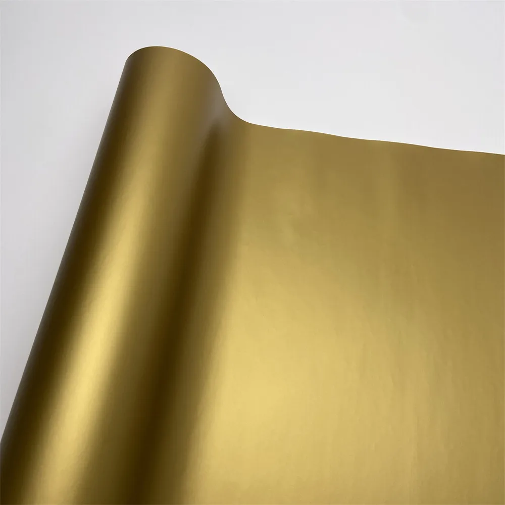 Auto Körper Farbwechsel Film Motorrad Klebe Vinyl Matt Gold Auto Film Abdeckt Selbstklebende Wrap
