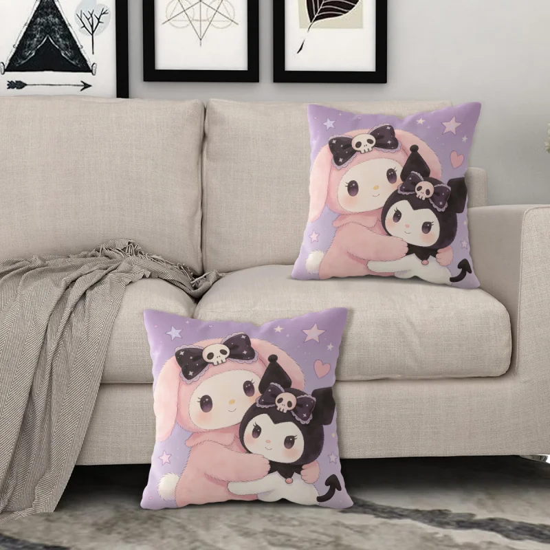 

Декоративная подушка Sanrio Kuromi Strawberry, Cinnamoroll, My Melody для дивана, автомобиля, домашнего декора
