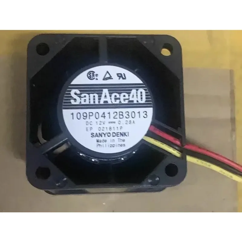Original New Cooler Fan for SANYO 109P0412B3013 4028 12V 0.28A Silent Cooling Fan 40 * 40 * 28MM