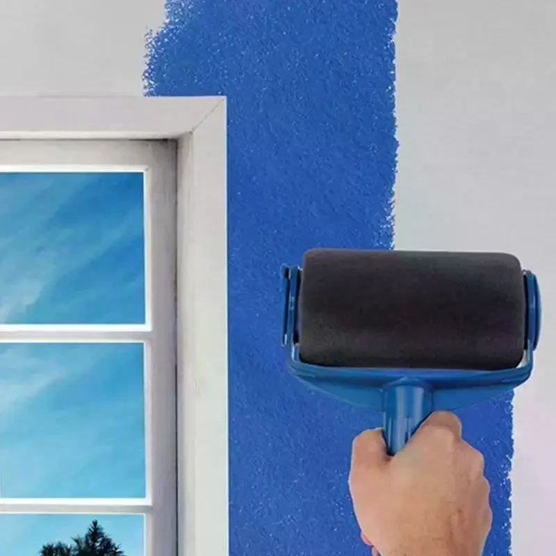 1 Buah Kuas Rol Cat - Rol Cat Genggam - Rol Cat Pembersih - Alat Rol Untuk Melukis Dinding Ruangan, Langit-langit, Lantai
