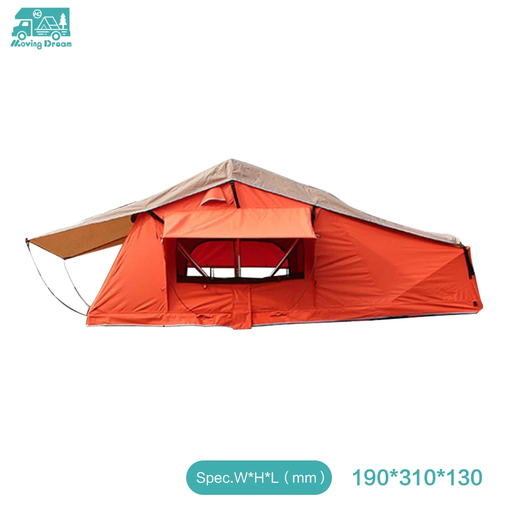 SUV Car Roof Tent 3-Second Setup Waterproof Oxford Canvas  ABS Shell Aluminum & Steel Outdoor Camping Car Roof Tent