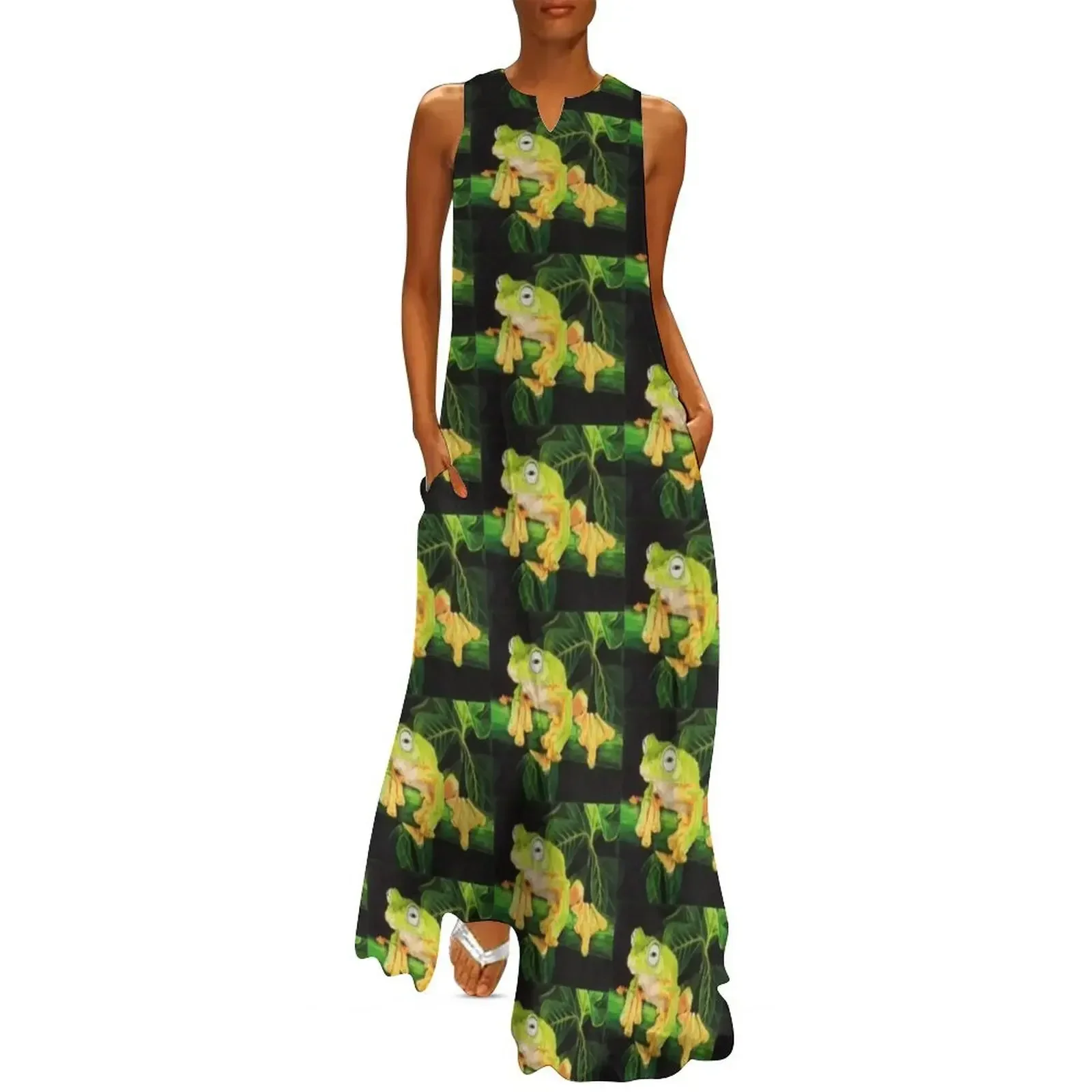 

Musky Flying Frog Long Dress women long dresses summer dress womens 2025 Long dresses Dress