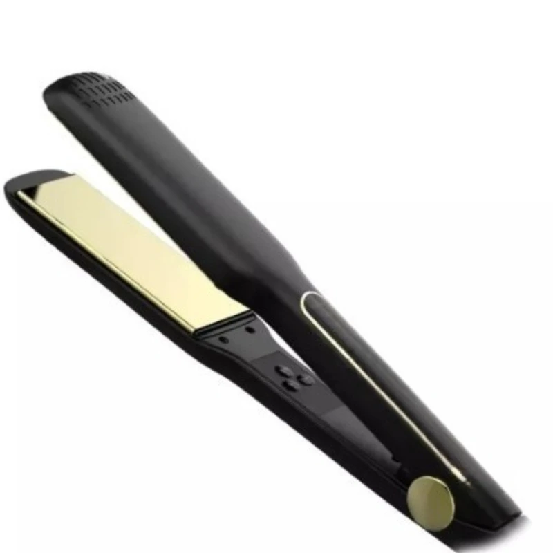 

Hair straightener black matte yellow spray ceramic oil panel straightening plate rapid heating heating splint