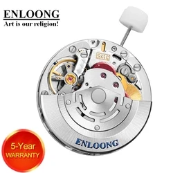 ENLOONG Luxury Mechanical Movement Automatic 21 Jewels Custom OEM Logo Blue Spring Red Wheels Watch Parts 3135 Watch Movement