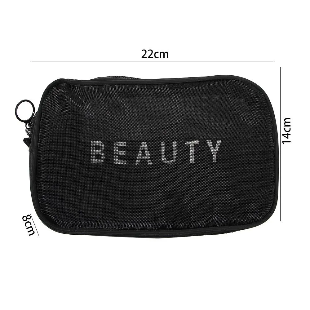 Reise Multifunktion snetz atmungsaktive Kosmetik beutel digitale Aufbewahrung tasche Make-up Tasche Organizer