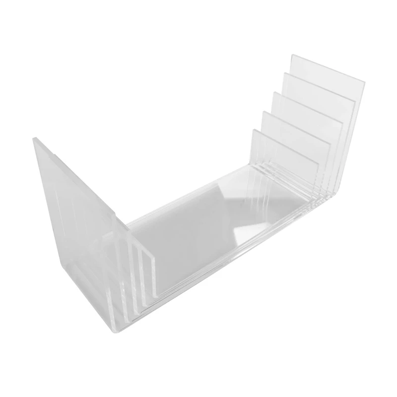 5 Pack Clear Acrylic Display Risers, 5 Sizes Acrylic Jewelry Display Riser Shelf Showcase Fixtures For Cake, Display