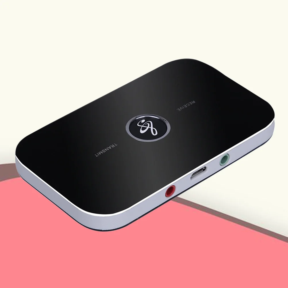 

5.0 Adapter 2-in-1 Wireless Transmitter Receiver Audio Aux 3.5mm for Car Home Stereo System Black Built-in