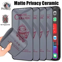 1-4Pcs Matte Ceramic Privacy Screen Protector for iPhone 14 PRO MAX 7 8 16 Plus Anti-spy Film for iPhone 11 12 13 15 Pro XS Max