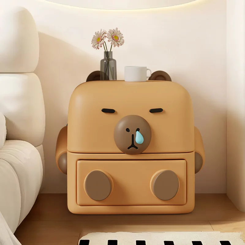 Stolik Nocny Prosty Dziecięcy Mały Nowoczesny Domowy Kremowy Szafka Do Przechowywania Sypialnia Stolik Nocny Dziecięcy