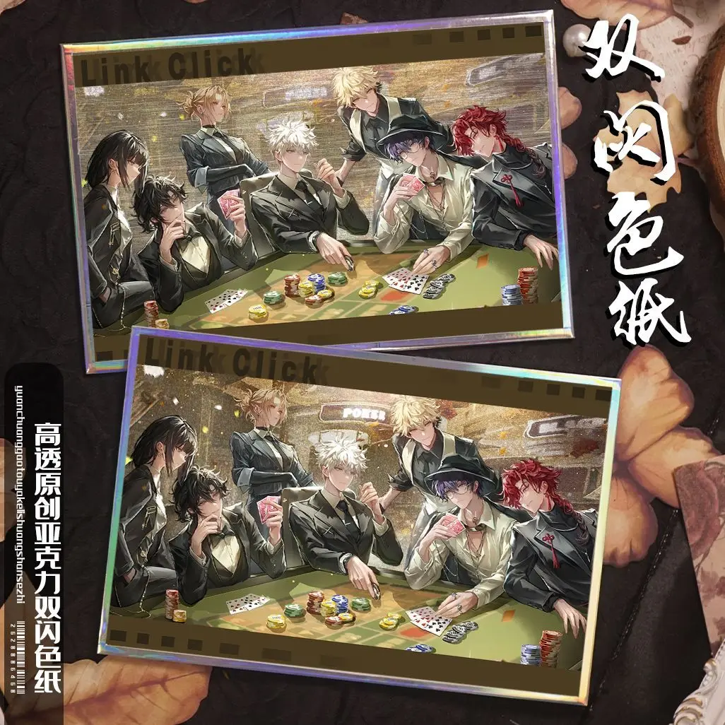 

Аниме Link Click Xavier косплей 15 см акриловая двойная вспышка цветная бумага цветная карта украшения для стола подарки другу