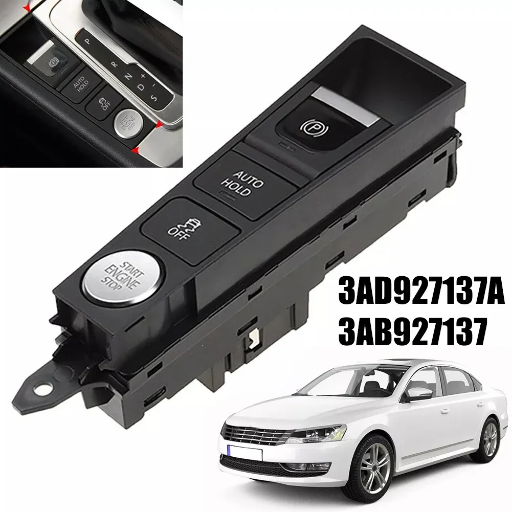 1pcs Plastic Car Parking Brake Switch-Engine Start Stop For Passat B7 3AB927137B 3AB927137A Parts Accessories