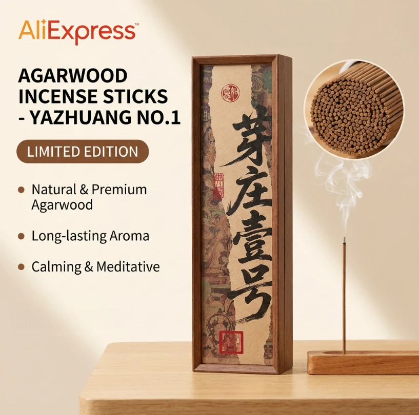 Premium Sandalwood, 50g High-End Incense Sticks. Perfect for Home, Work, and Yoga.