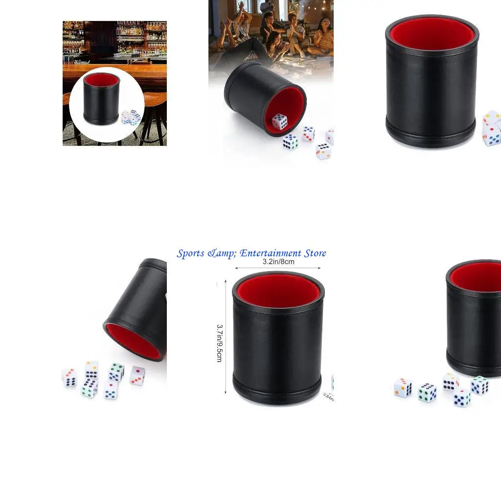 

G7NF Dices Chake Container для профессиональных настольных настольных игр в кубиках чашки PU