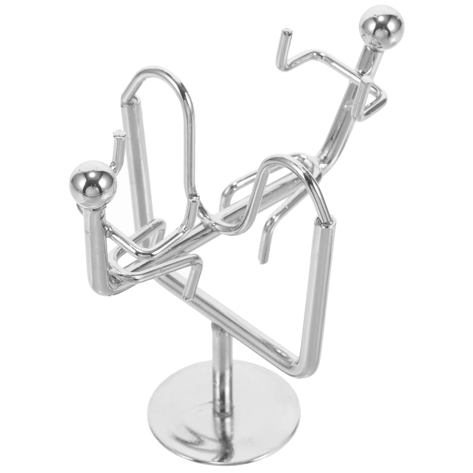

Weightlifter Balancing Toy Creative Pendulum Balance Swinging Tumbler Iron Figurine Craft Metal Craft Home Office Desktop