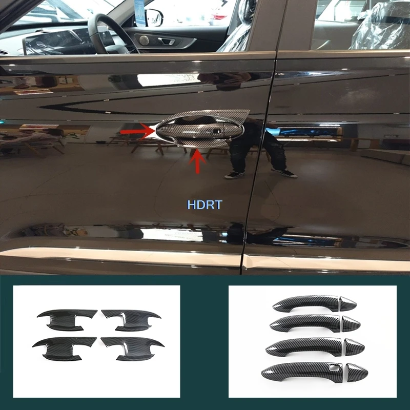 

For Chery Tiggo 8 Pro 2025 + Gate Handle Frame Door Bowl Cover Car Style Part Protector Decoration Accessories Exterior Sticker