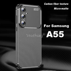 삼성 갤럭시 A55 케이스, 삼성 A55 커버, 고무 실리콘 럭셔리 TPU 충격 방지 보호 휴대폰 케이스