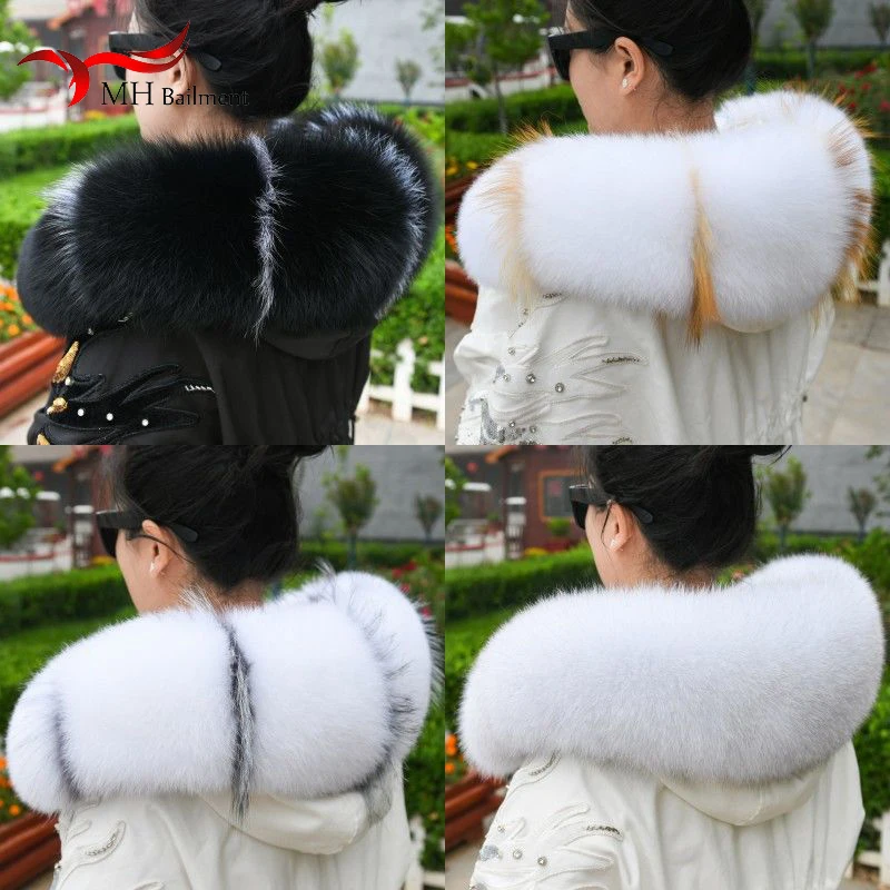 Winter Ladies Fur Fox Sweater Collar Female Fur Furry Stitching Shawl Coat Collar Female Fashion Warmth Hot Selling Around