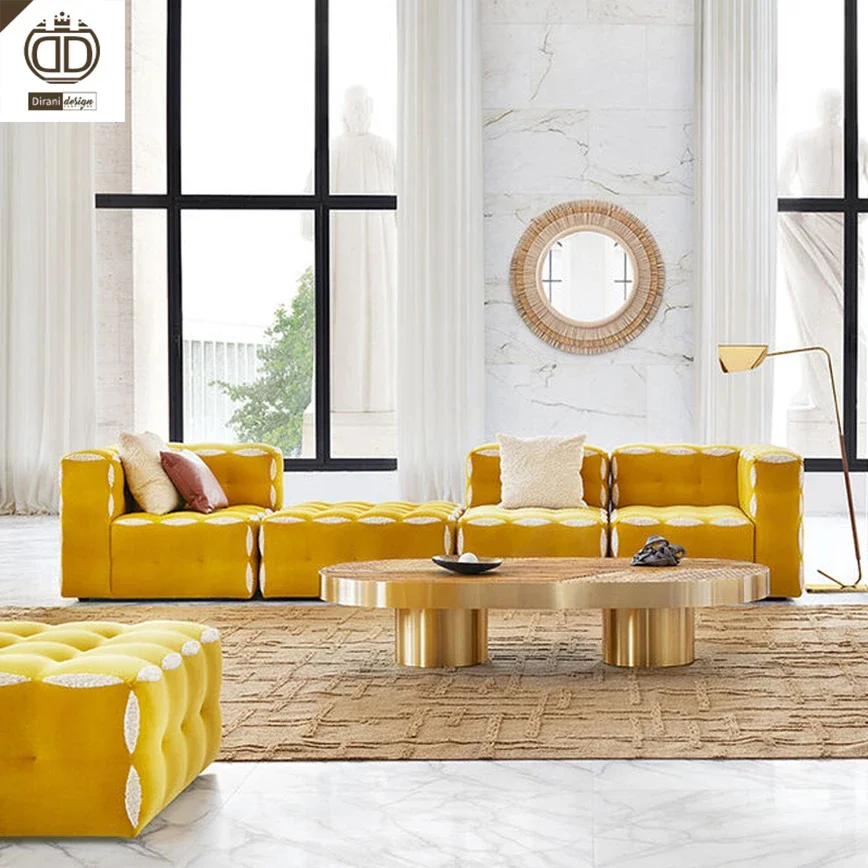 

Foshan Furniture Italian Design Quality Sofas Sets Modern Modular Fabric Italian Sofa