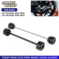 For 125 390 Duke 2024-2025 Front Fork Wheel Crash Slider Rear Axle Swingarm Spool Stand Slider Falling Protector 250Duke 390Duke