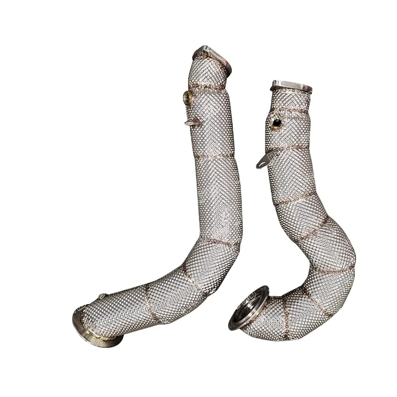 JTLD Made China Performance Exhaust Downpipe Heat Shield For BMW 335i E90 E91 E92 E93 335i N54 3.0T Stainless Steel Exhaust Test view 3