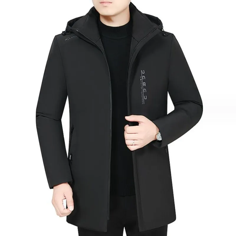 

2023 Winter Men's Jacket Korean Version Keep Warm Hooded Outwear Cottoned Thickened Coat For Men Stylish Windbreaker Male Coats