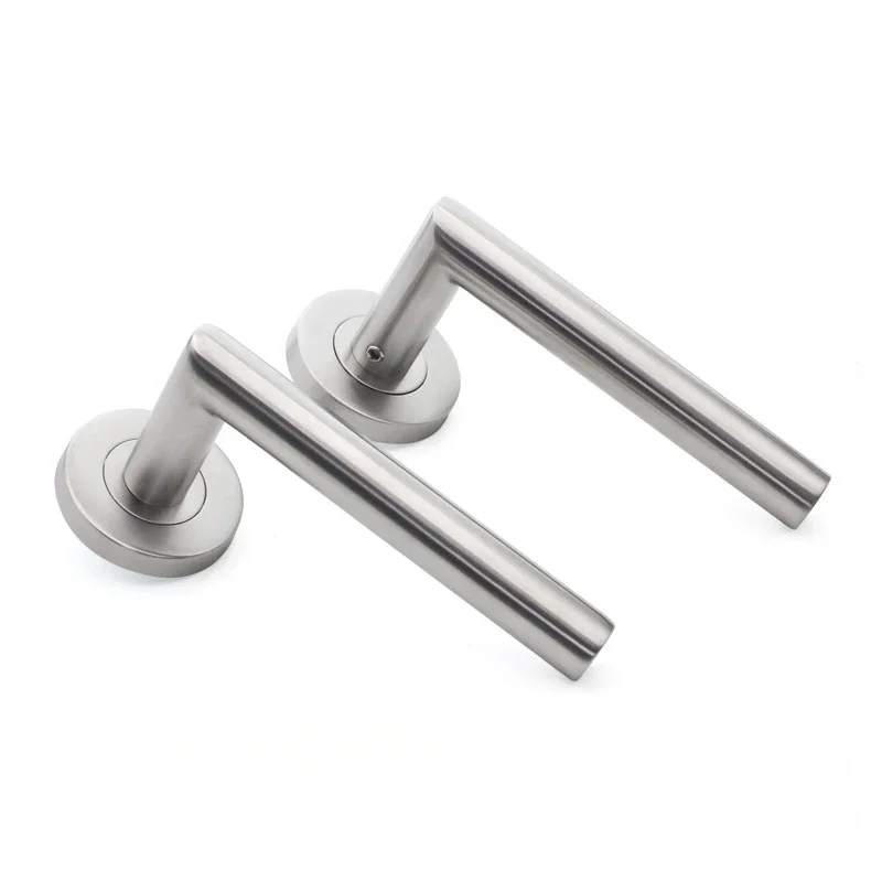 Door Handle Set Stainless Steel Lock Interior Home Door Handle Lock Durable Adjustable Latch Security